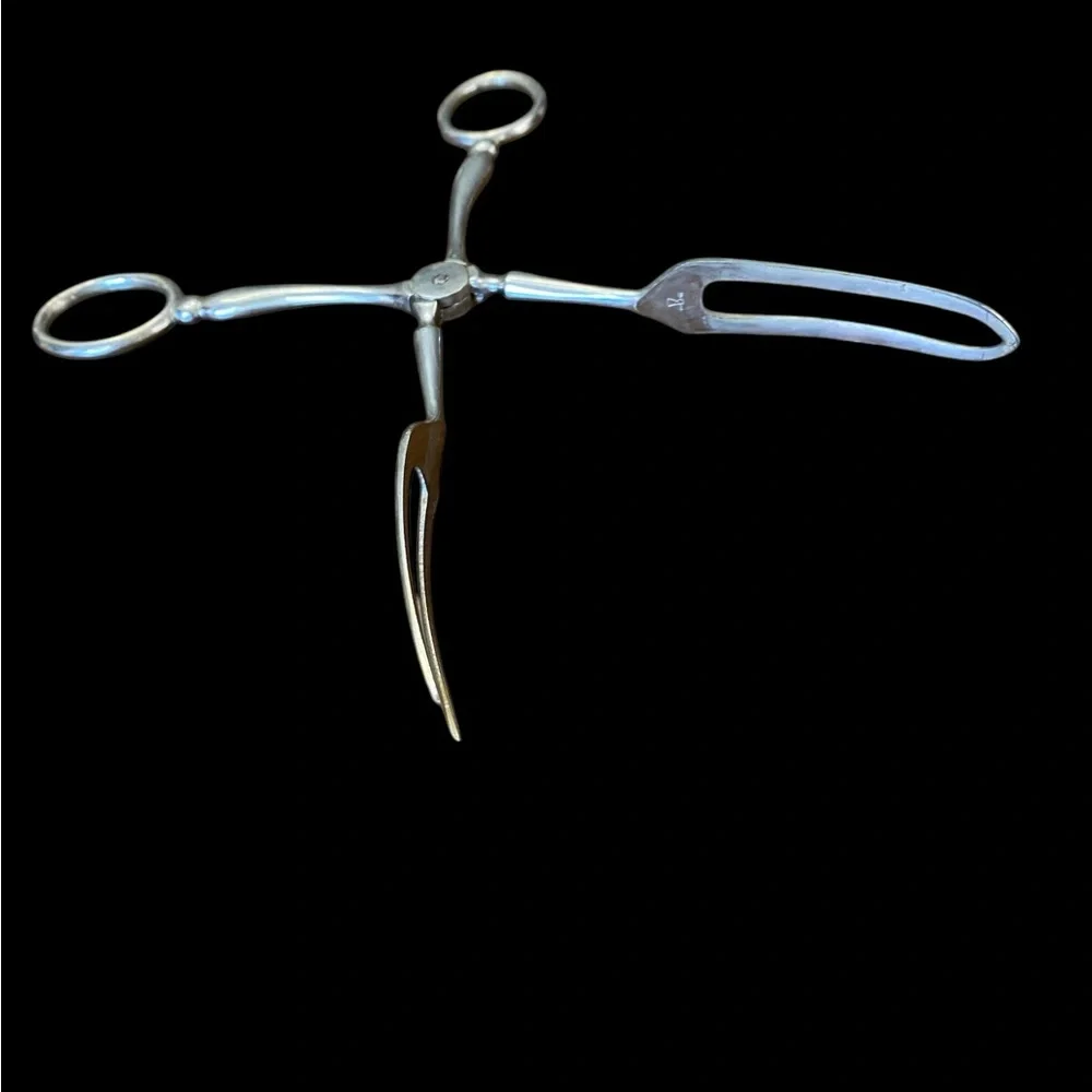 Antique French SFAM Silver Plated Scissor Pastry Tongs 7” Cake Server